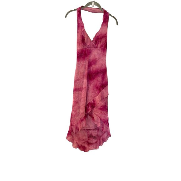 Vintage Rampage 90s Y2K Fairy Grunge Whimsigoth HOCO Halter Asymmetrical Dress S - Picture 2 of 8